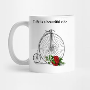 floral bicycle Mug